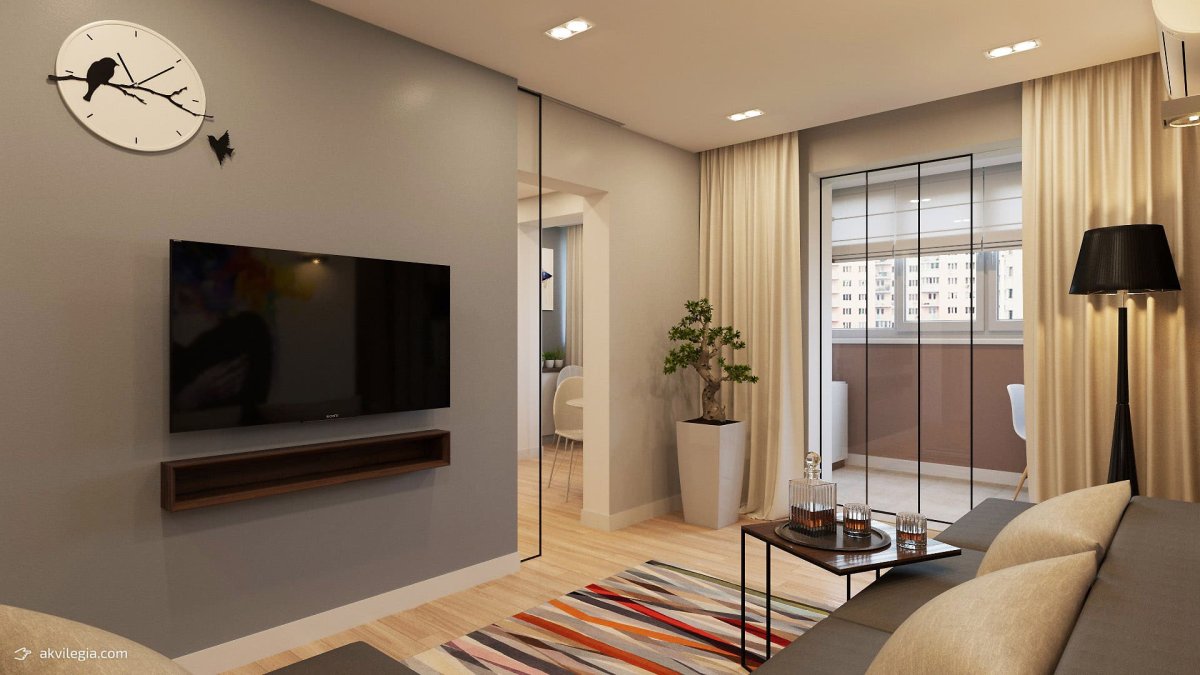 Минимализм в интерьере квартиры 3 х комн