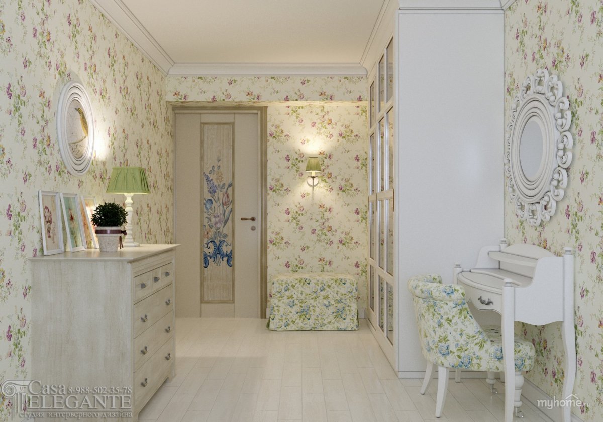 Интерьер коридора в Восточном стиле