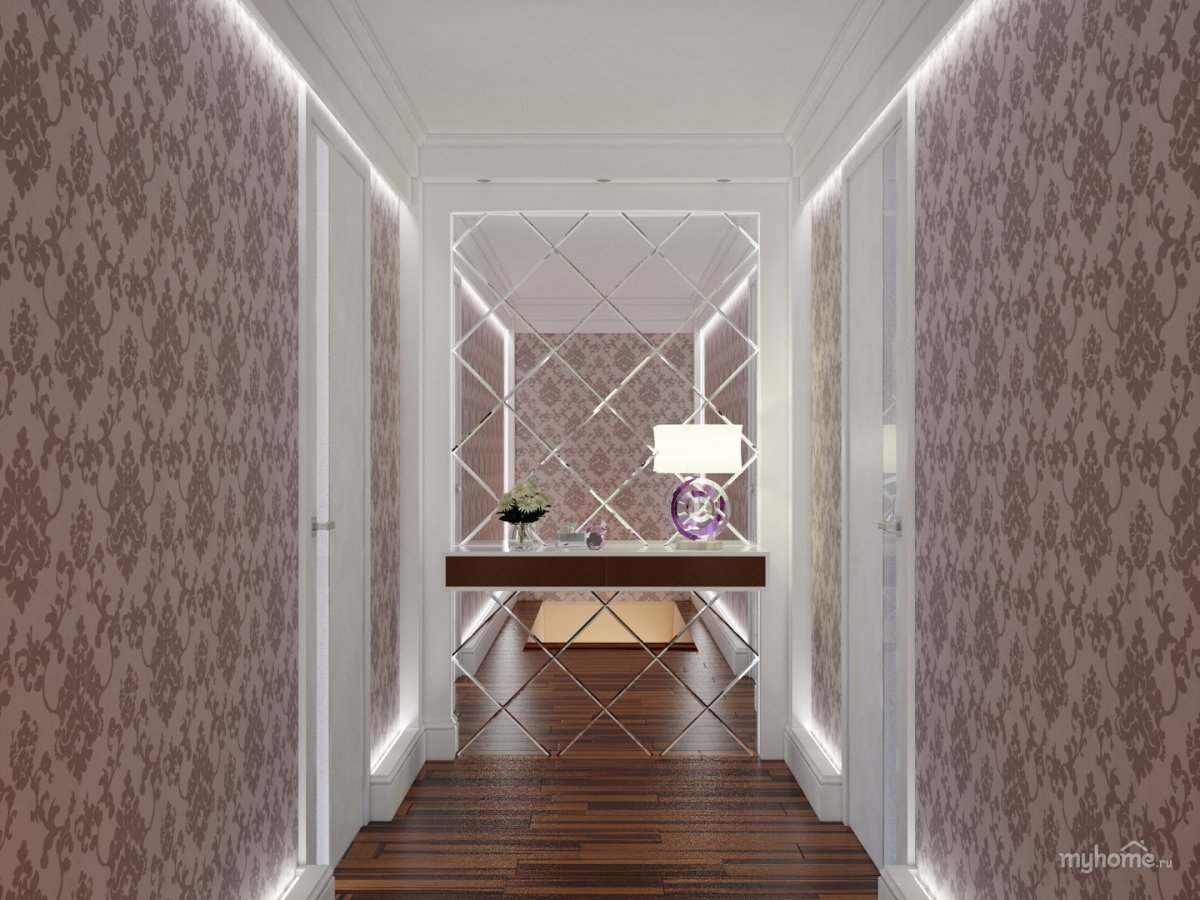 Обои под светлые двери