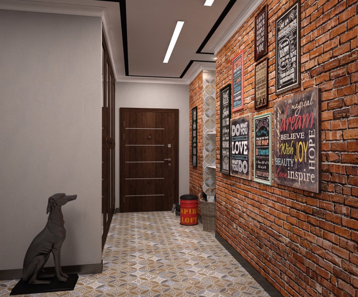 Прихожая в уличном стиле