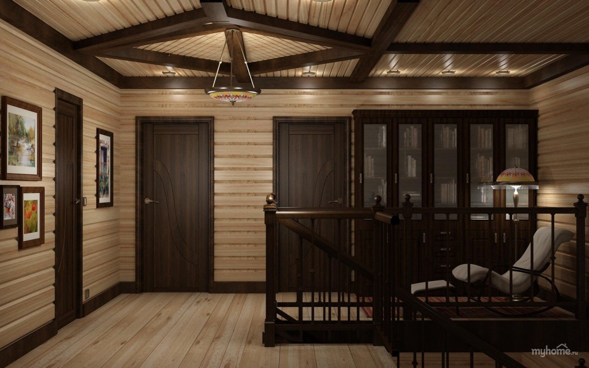 Прихожая в деревянном доме