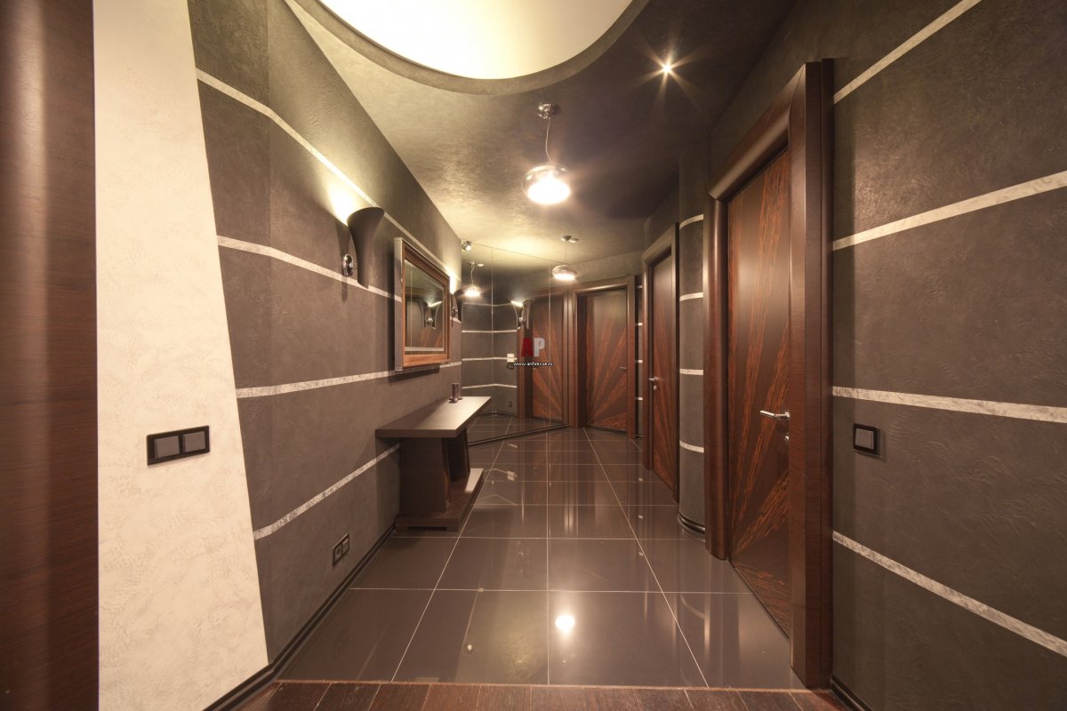 МДФ панели в коридоре