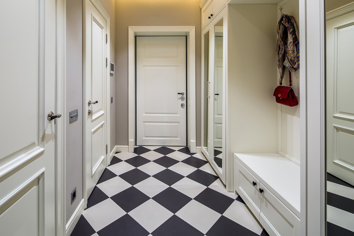 Интерьер прихожей в парижском стиле