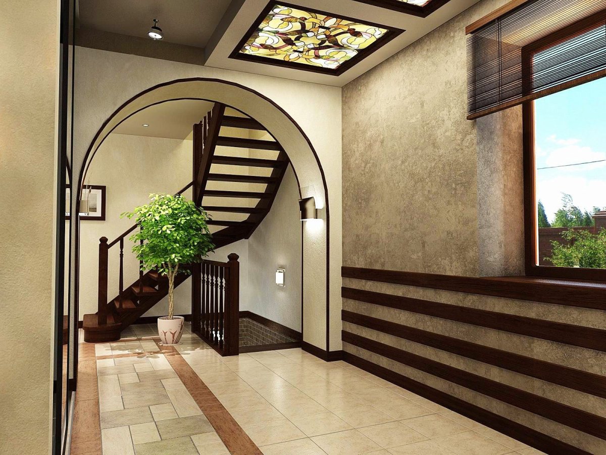 Отделка прихожей в частном в современном стиле