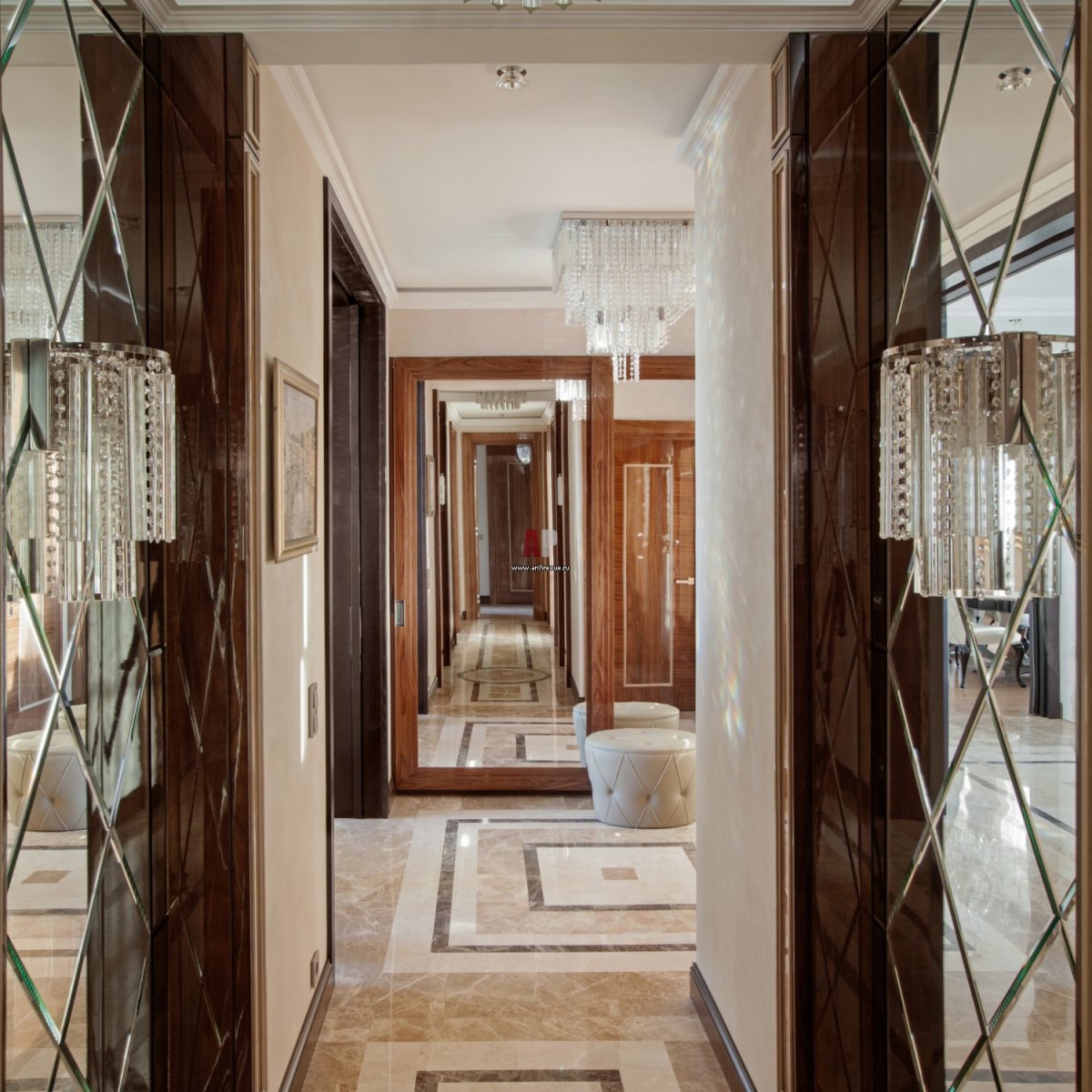 Прихожая в стиле ар деко