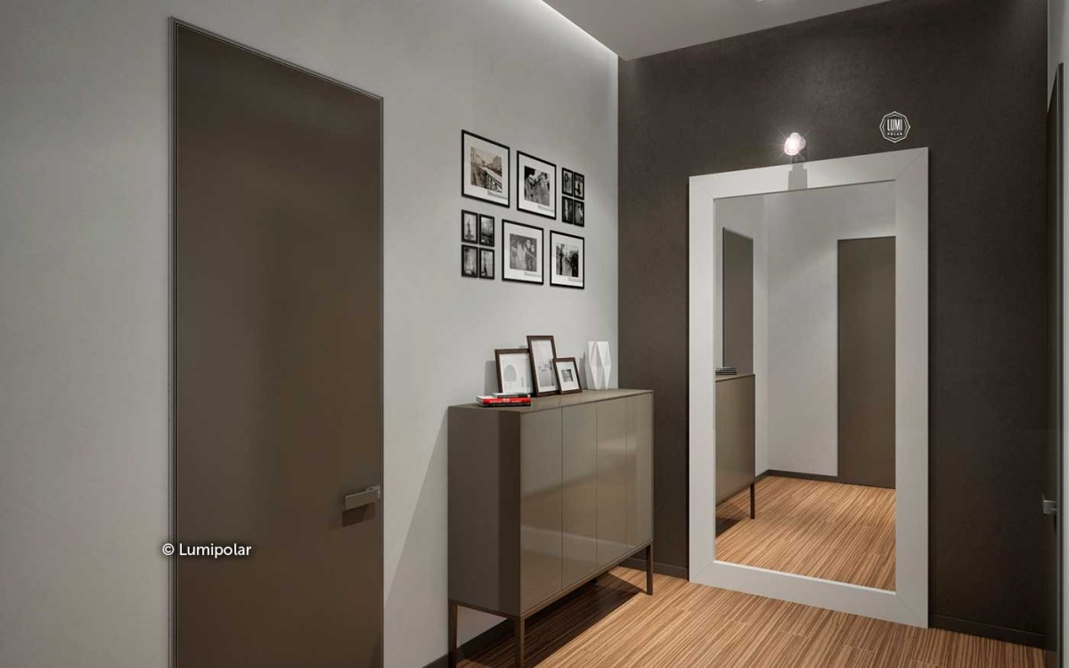 Серо коричневый коридор