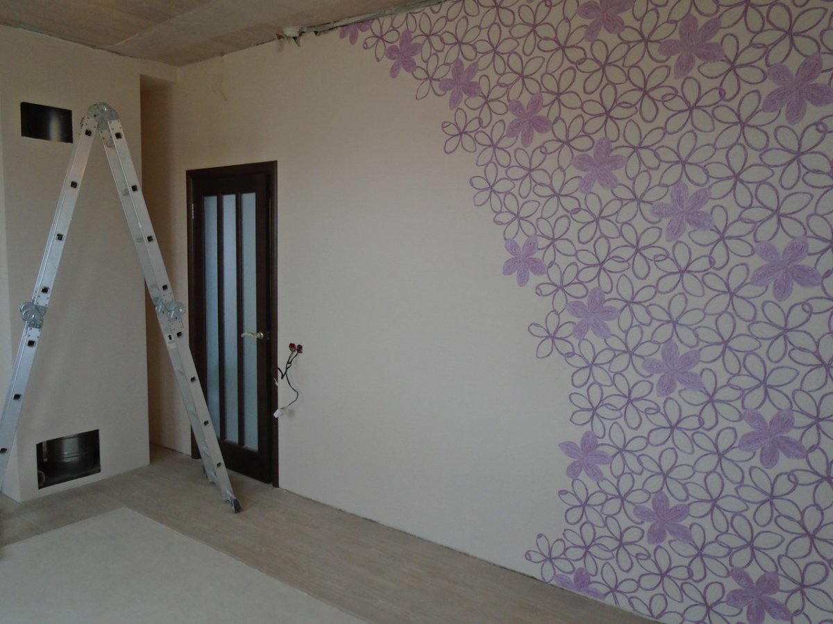 Идеи наклейки обоев