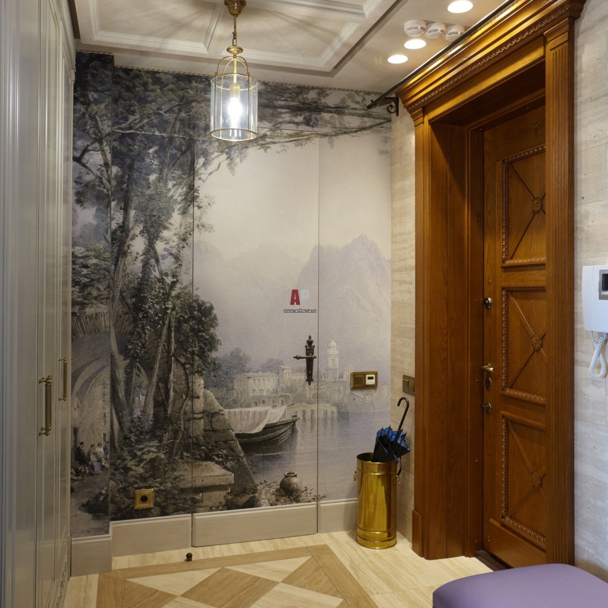 Фреска на стену в прихожую