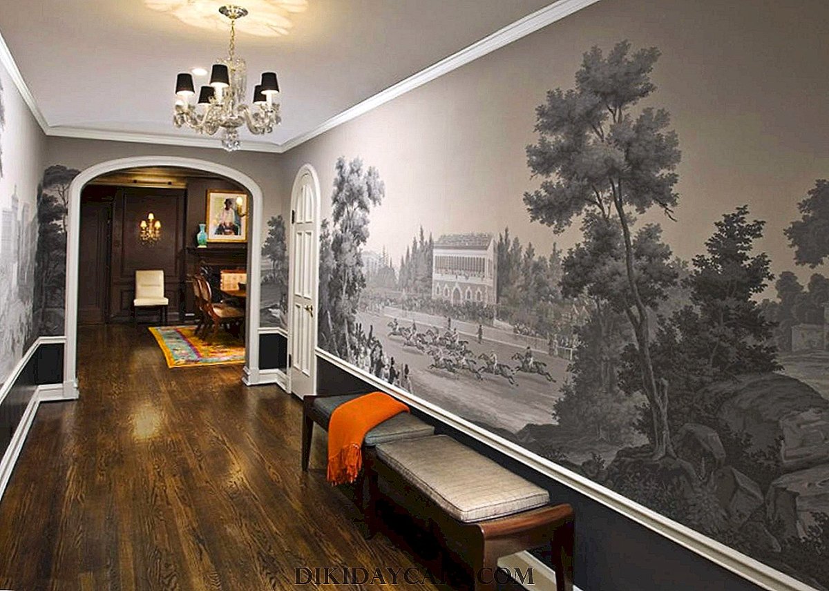 Роспись стен в коридоре