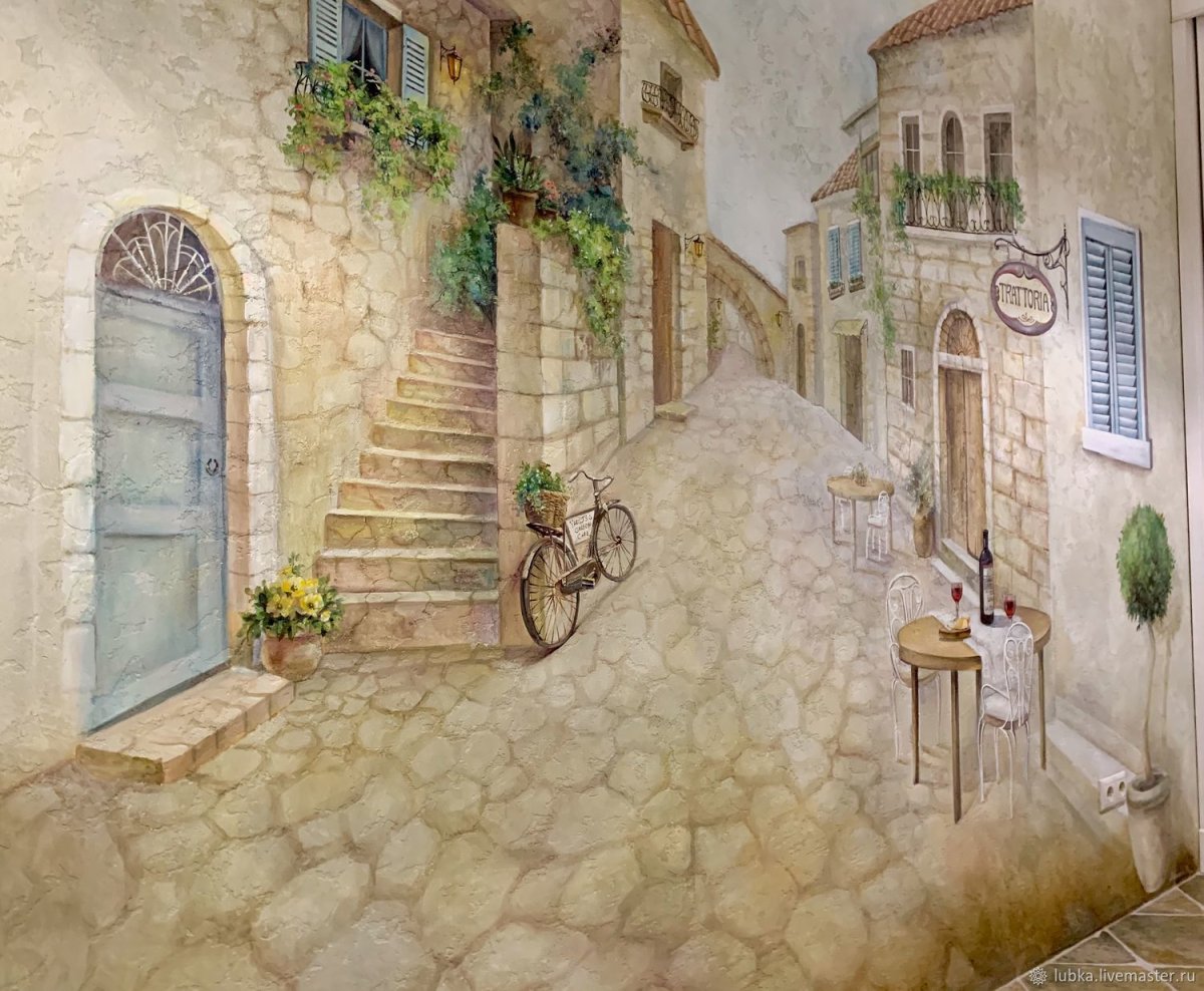 Узкие фотообои в интерьере