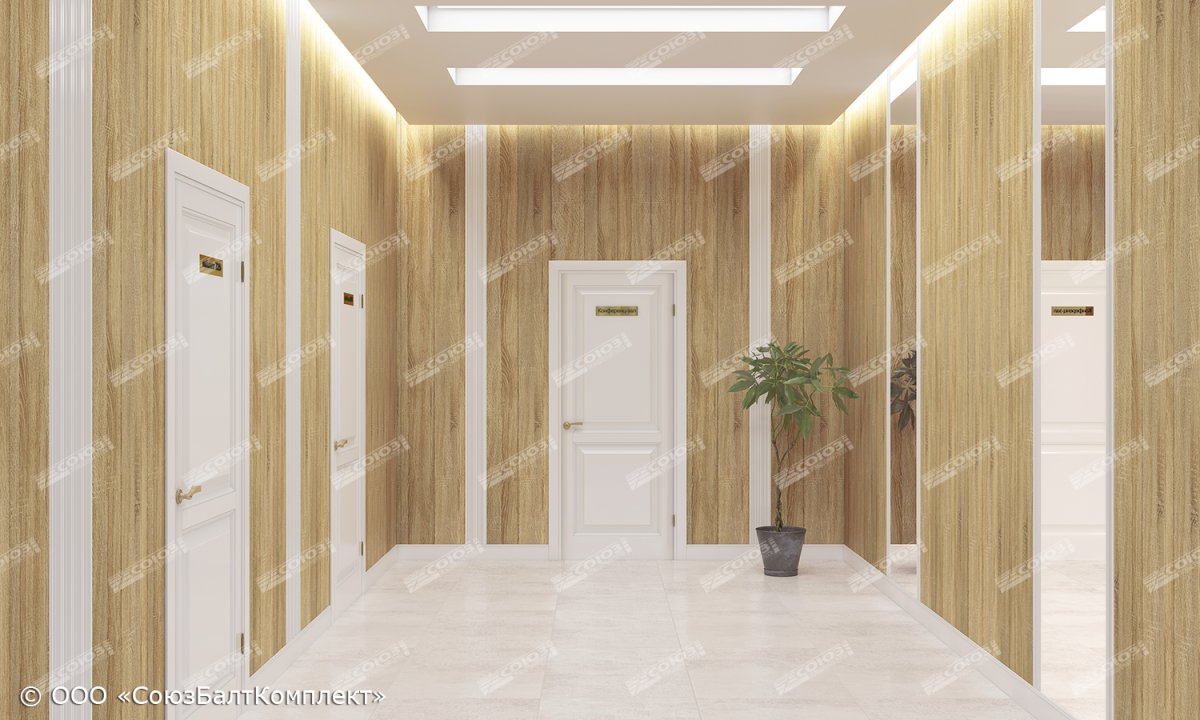 Панель МДФ Классик "клен Небесный" 238*2600*6мм/8