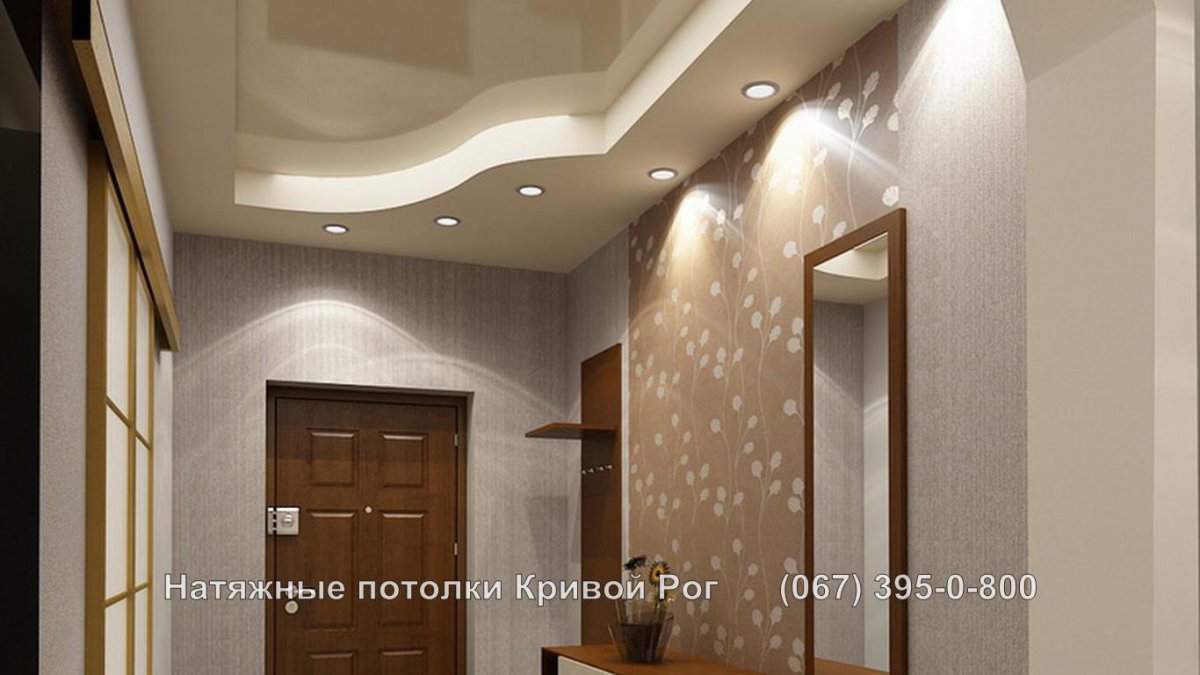 Потолок из гипсокартона в коридоре