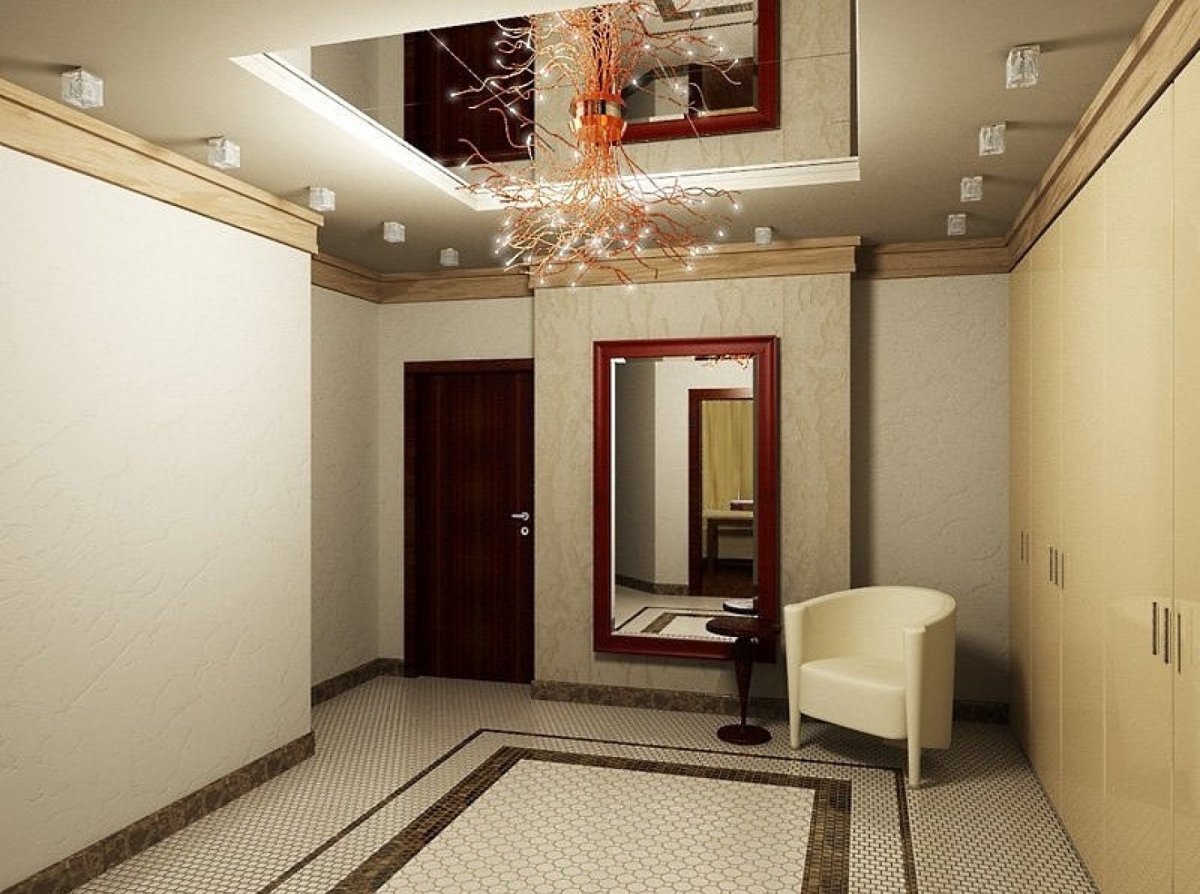 Натяжной потолок в прихожей