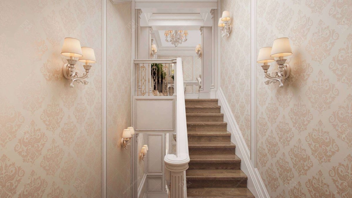 Отделка холла в частном доме