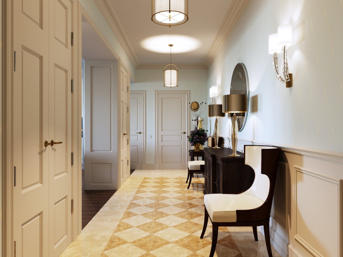 Коридор в британском стиле