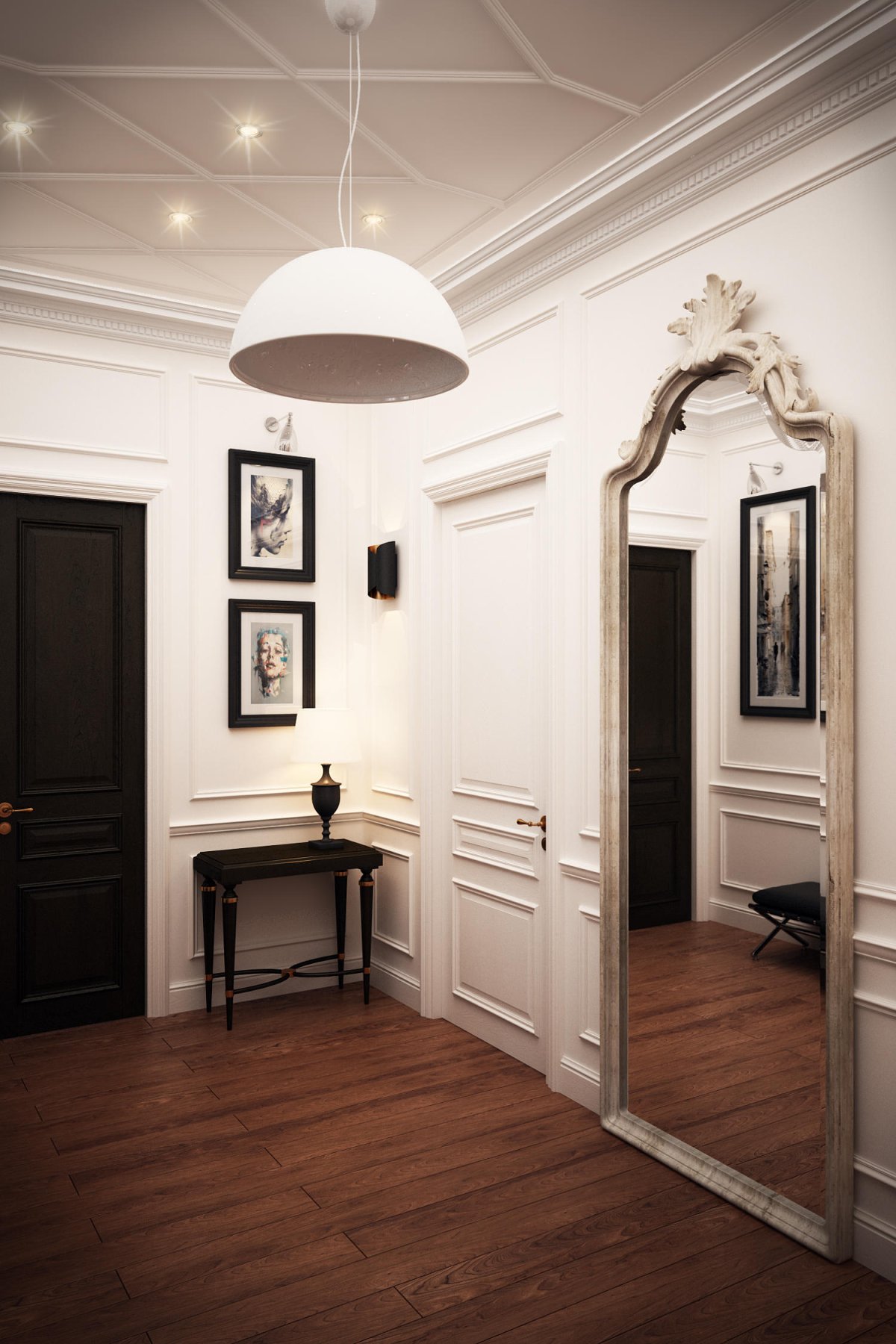 Холл в американском стиле