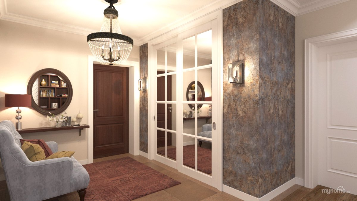 Прихожая в американском стиле