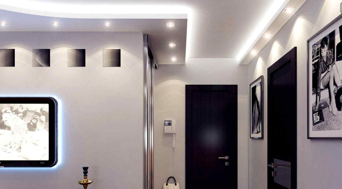 Черный натяжной потолок