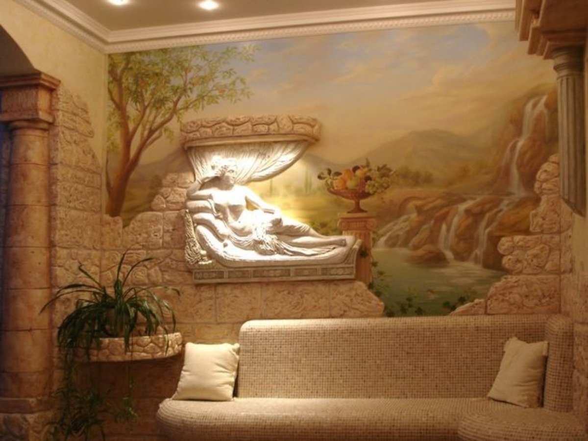 Декоративная штукатурка панно