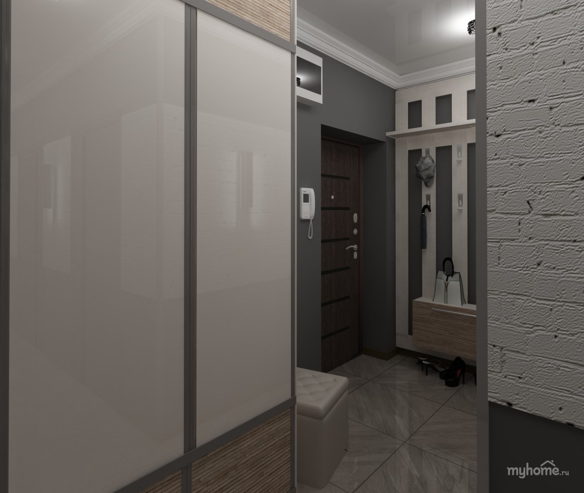 Прямоугольная арка на кухню