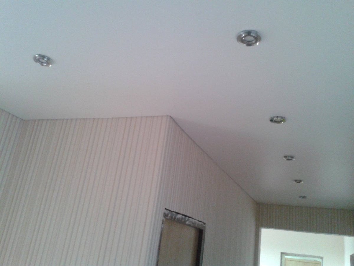 Потолок из панелей ПВХ В прихожей