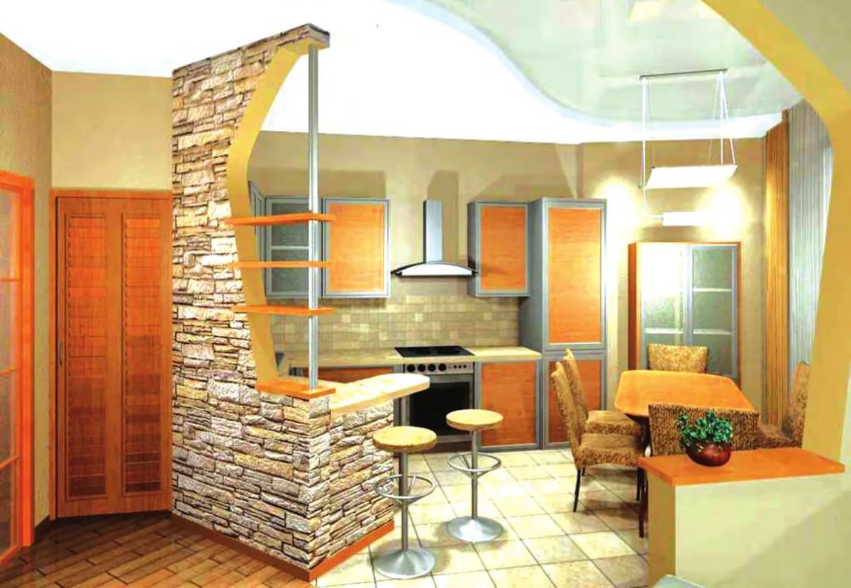 Кухня-прихожая планировка в частном доме