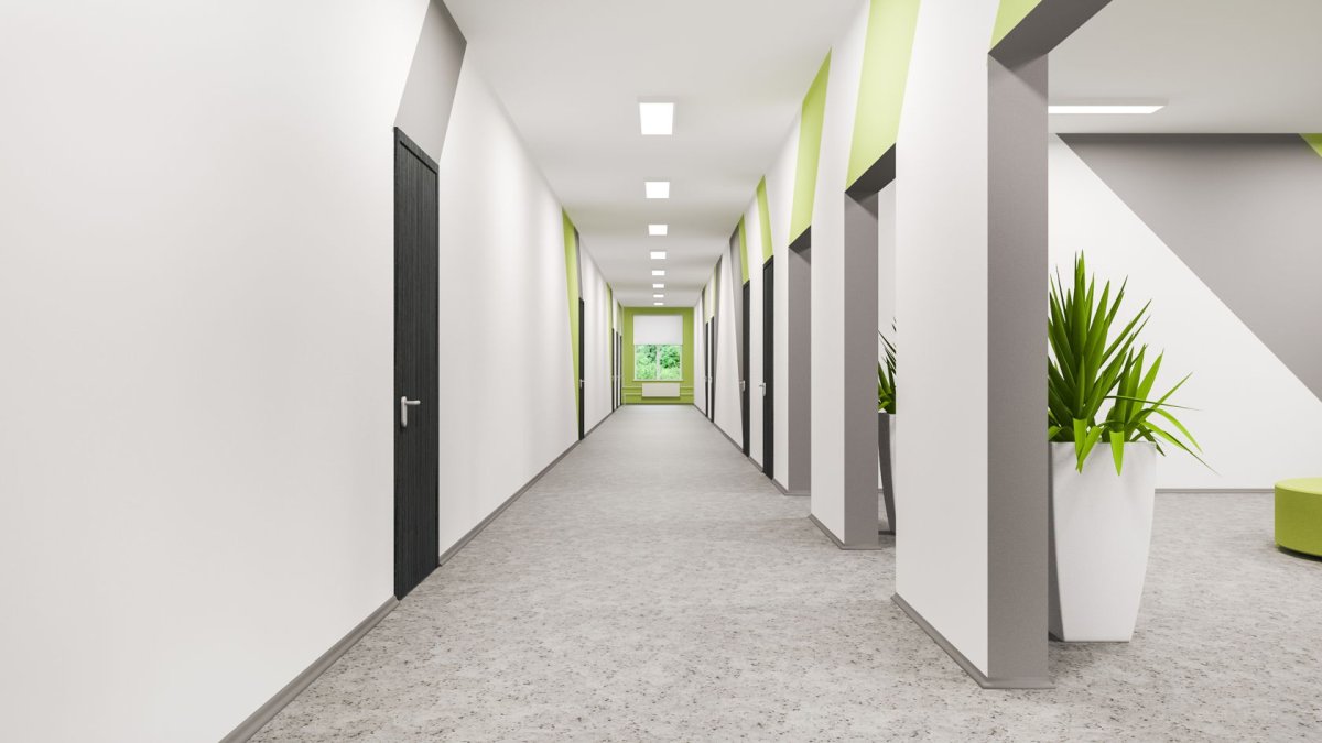 Школьная стена в коридоре