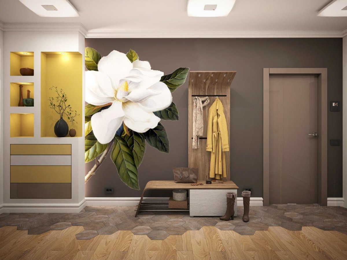 Фотообои в интерьере прихожей