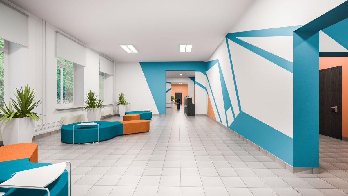 Интерьер школы