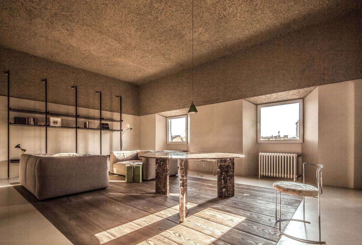 Потолок штукатурка в интерьере