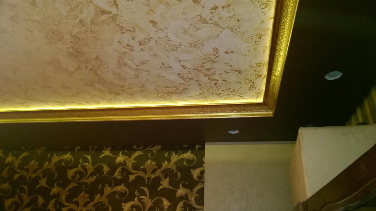 Декоративная штукатурка на потолок