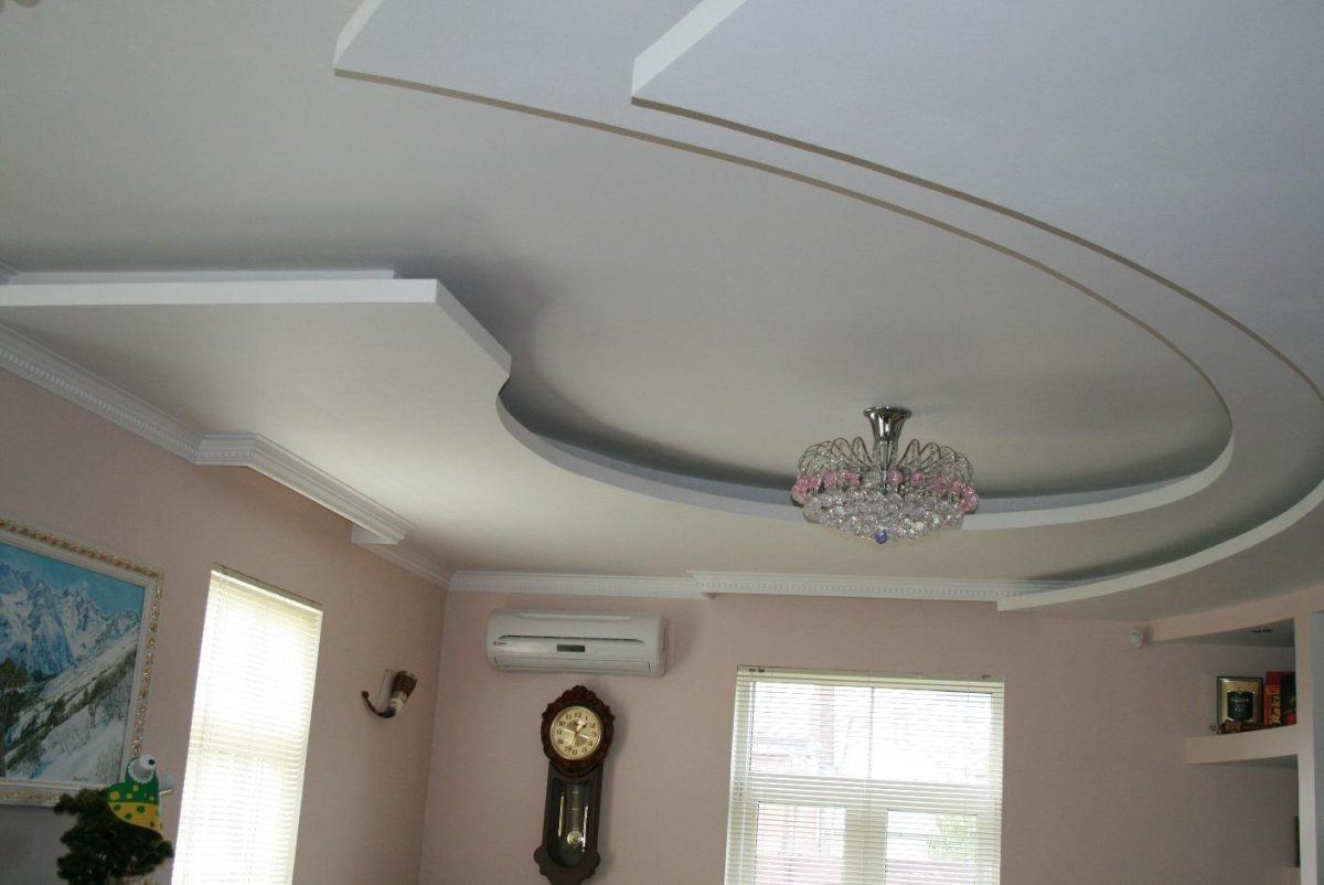 Потолки из гипсокартона для спальни
