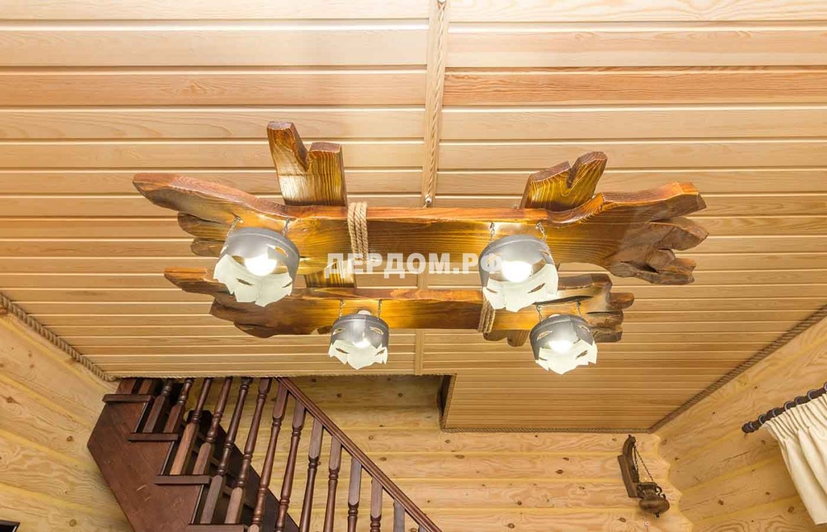 Необычный потолок в бане