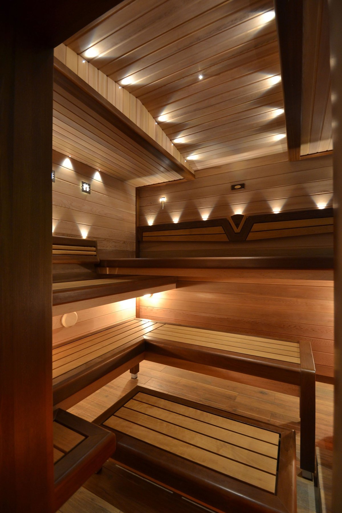 Отделка потолка в сауне