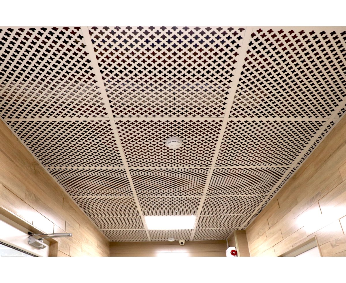 Плита потолочная МДФ перфорация "Глория" 595х595