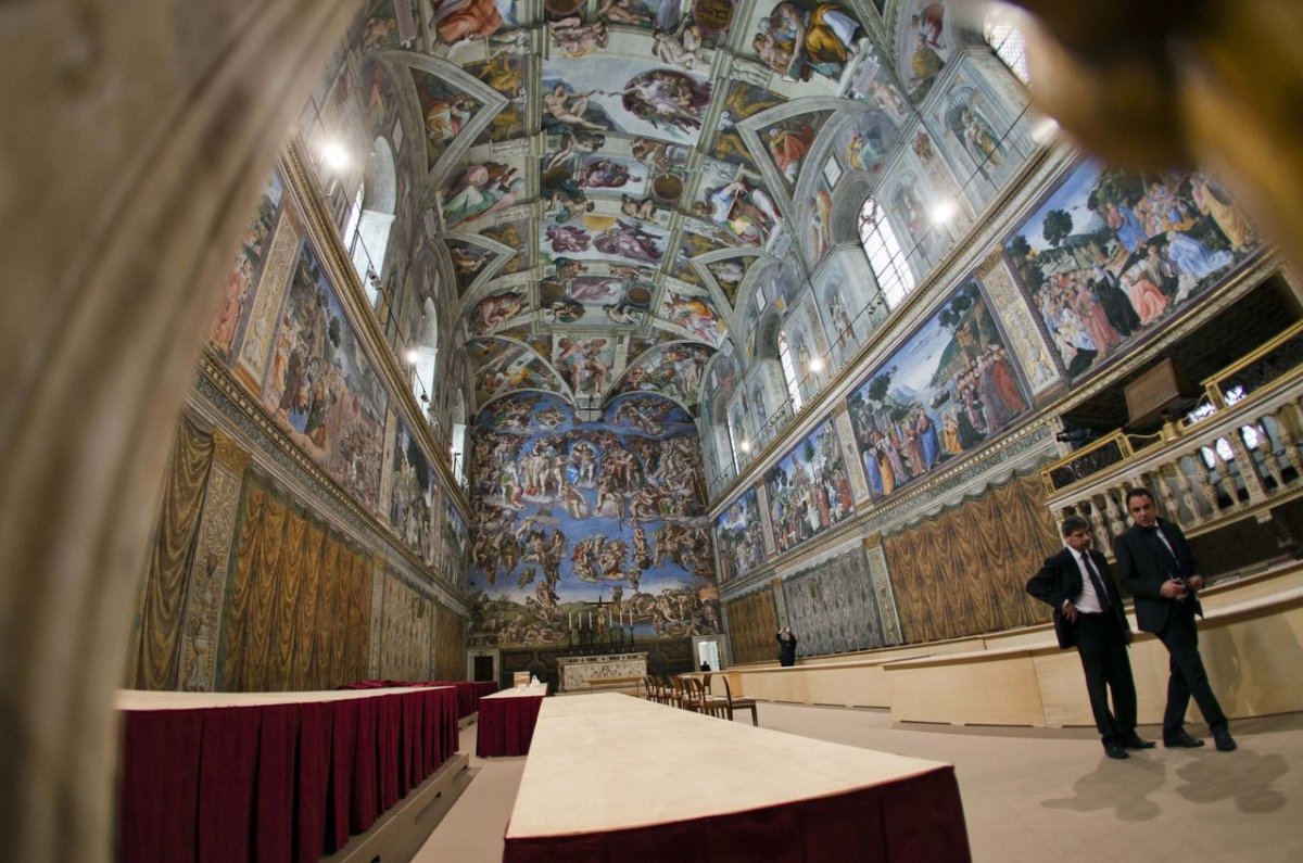 Микеланджело фрески Сикстинской