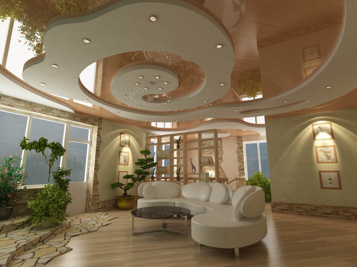 Потолки в современном интерьере