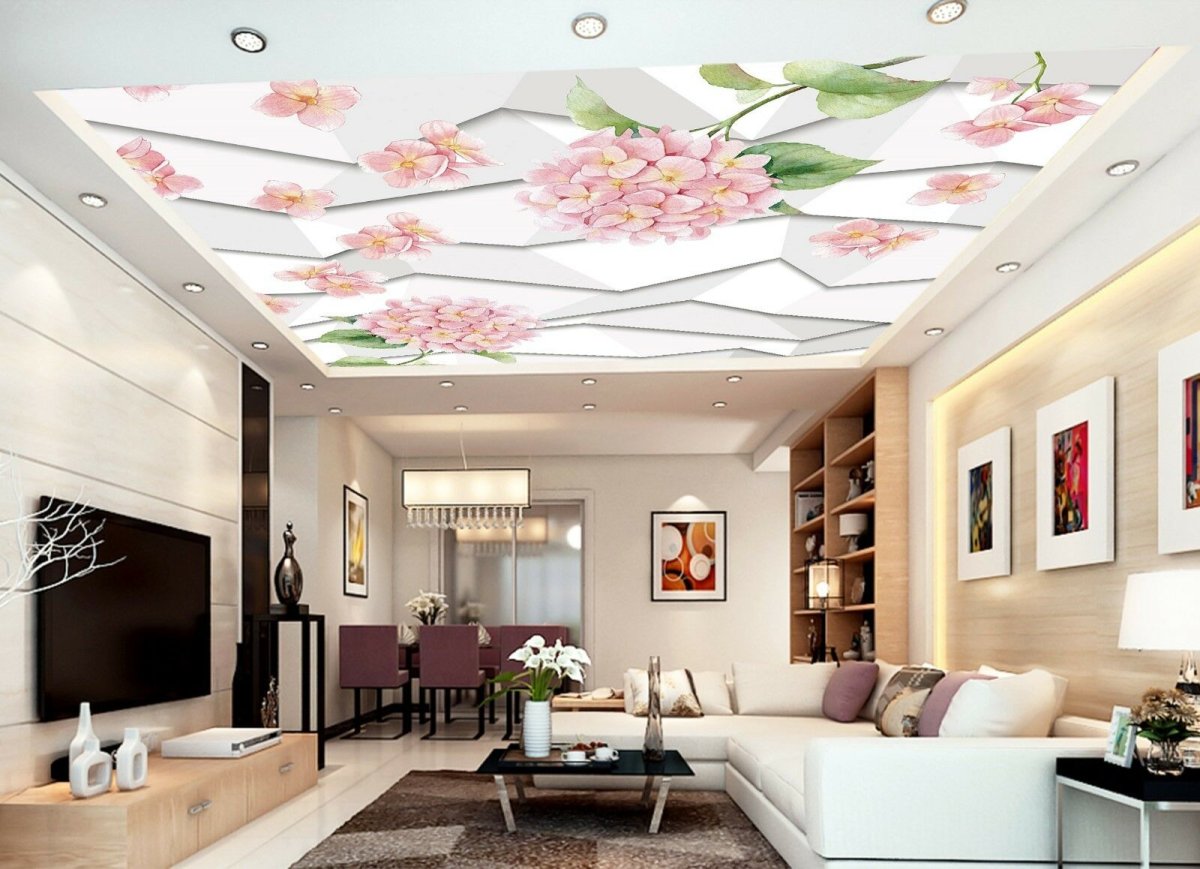 Обои на потолок скрывающие