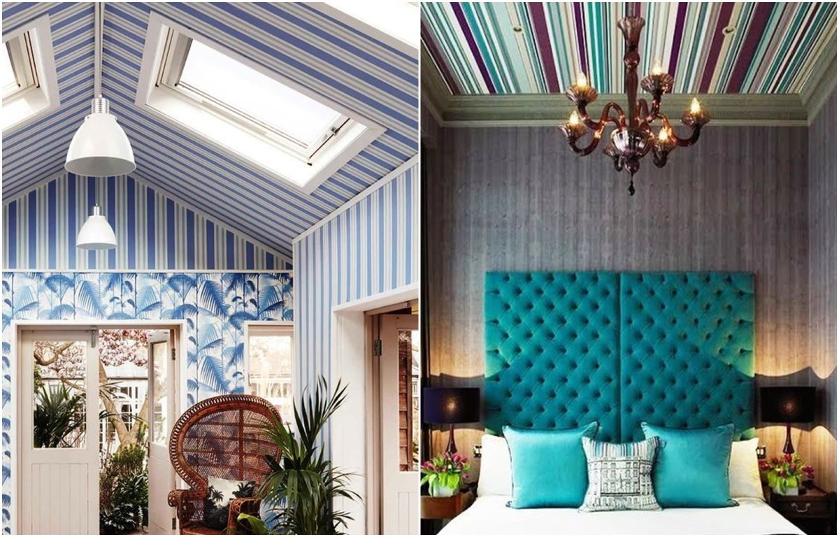 Обои на потолок