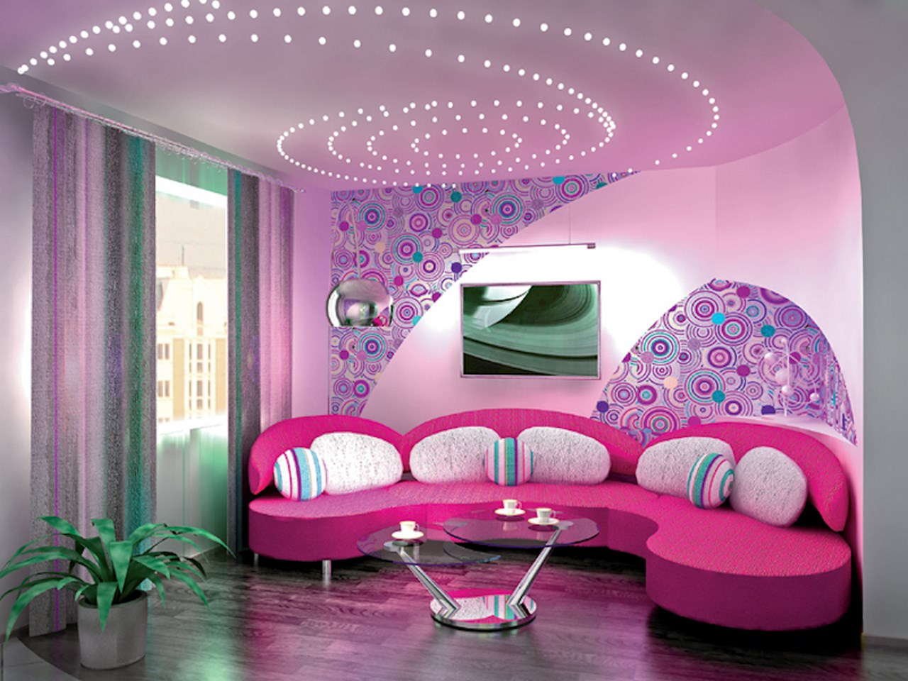 Нужна новая комната. Розовый натяжной потолок. Красивая комната. Самые красивые комнаты для девочек. Навесные потолки розовые.