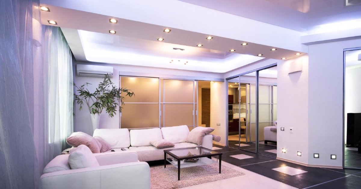 Точечные светильники в интерьере