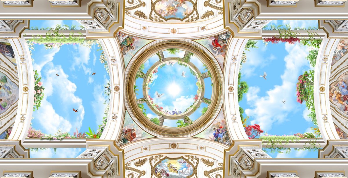 Фреска на потолок небо