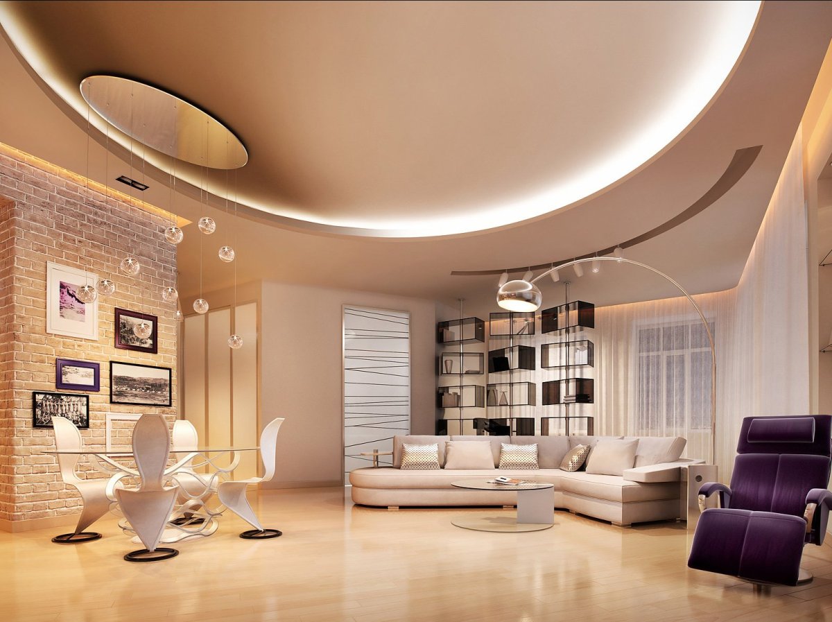 Красивые подвесные потолки