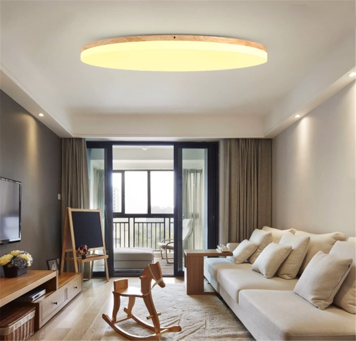 Светодиодные лампы в гостиной