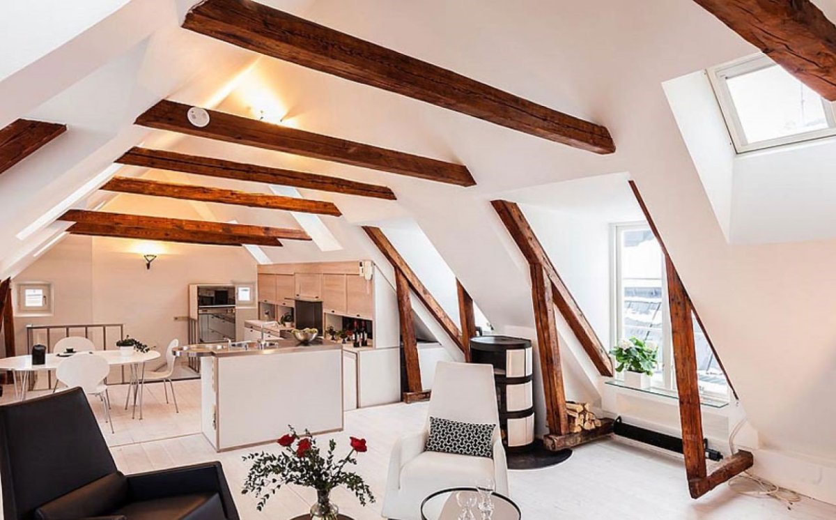 Фальшбалки мансарда мансарда