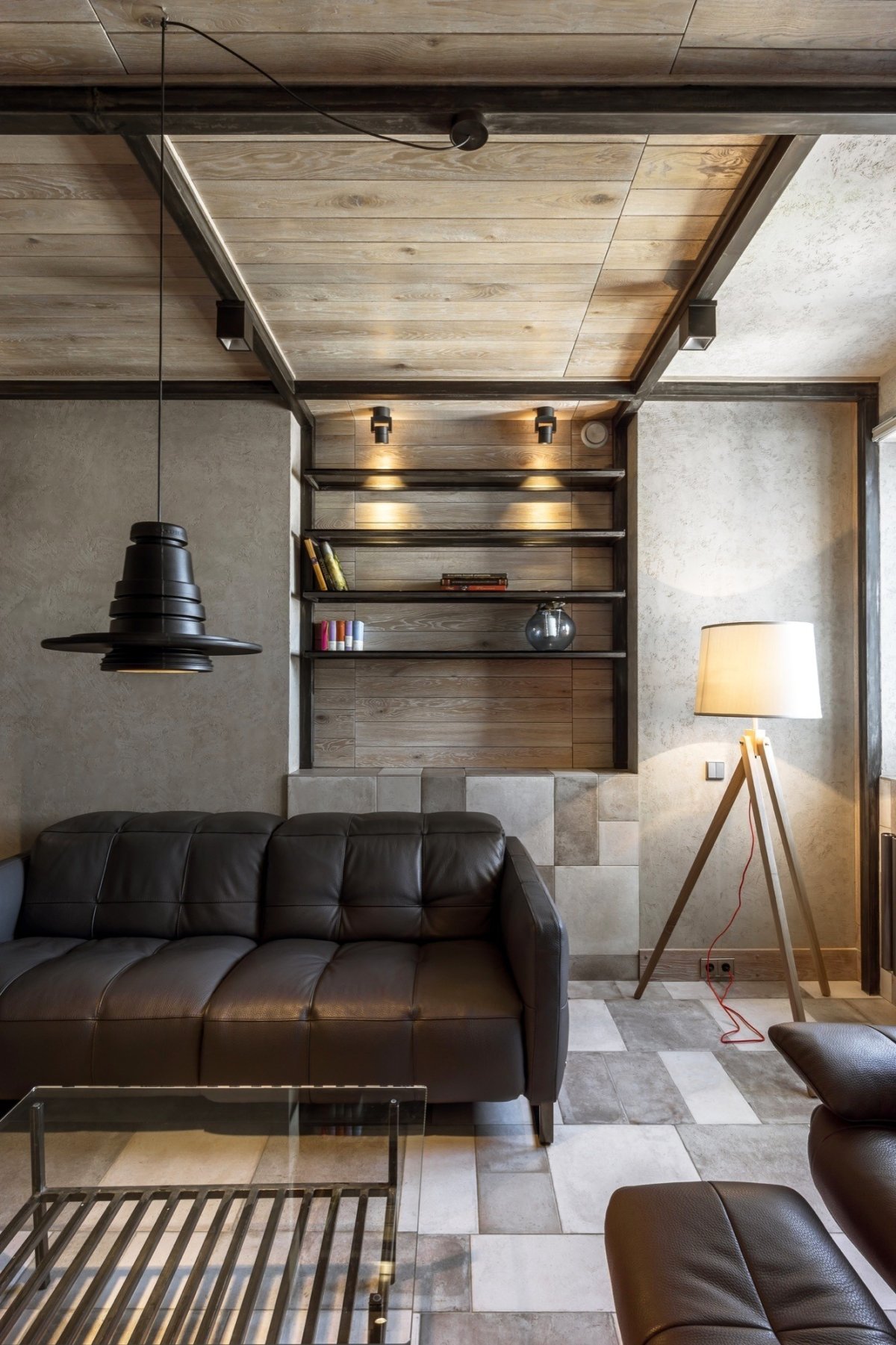 Люстры лофт в интерьере