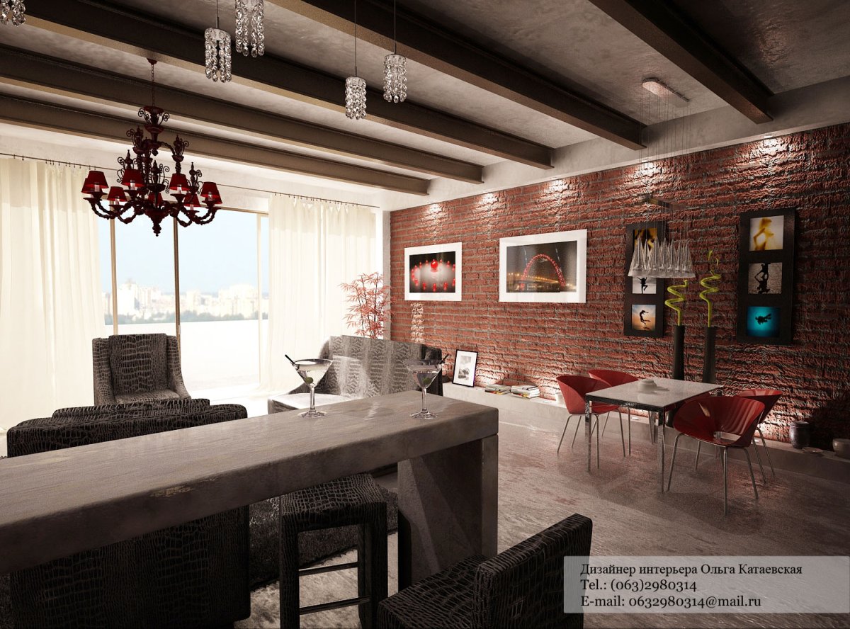 Рустикальный стиль в интерьере с элементами Индастриал