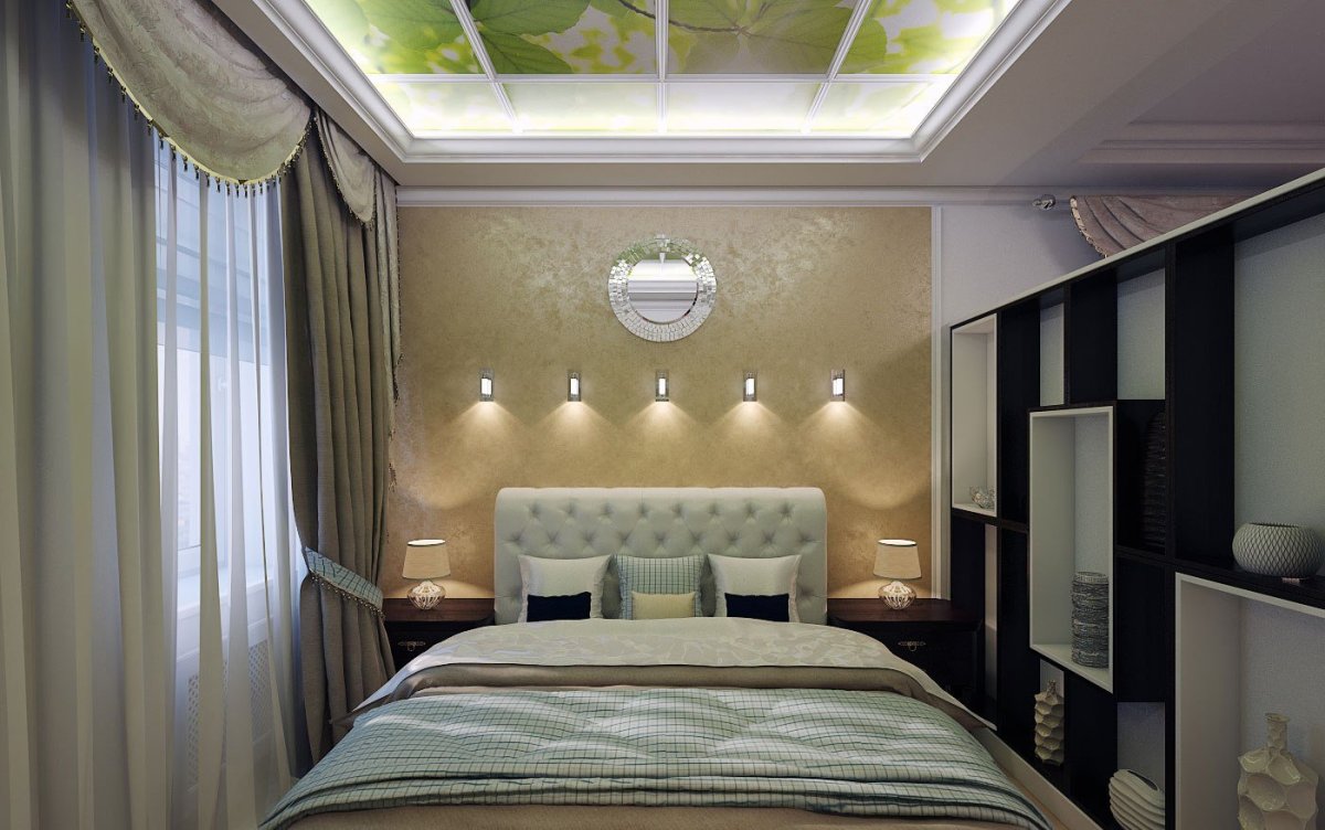 Потолок в спальне