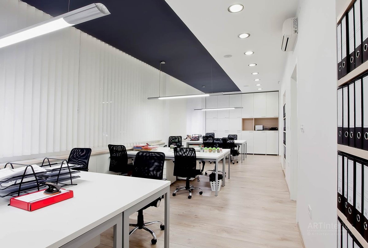 Интересные потолки в офис