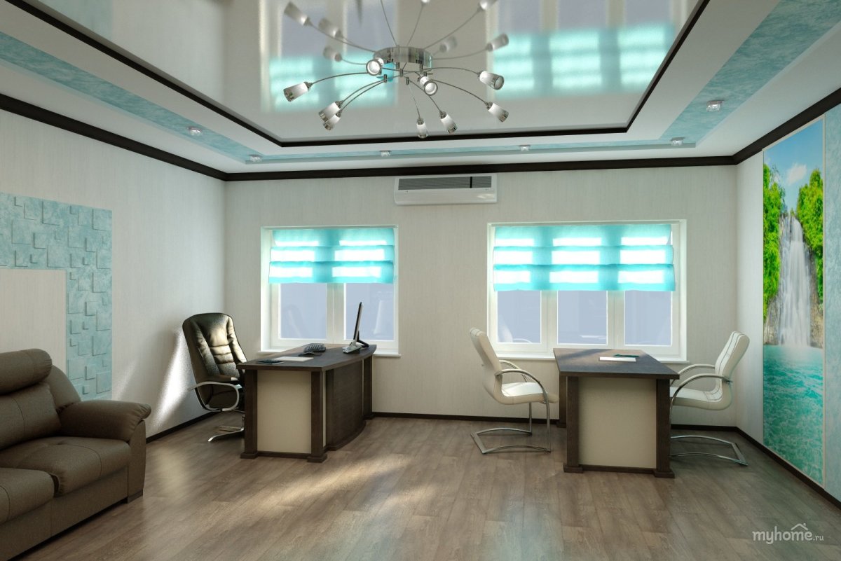 Потолок в кабинете